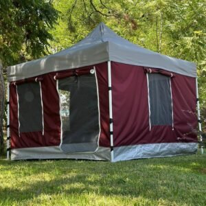 3x3 Gazebo Kamp Çadırı – Bordo – Erbil Branda