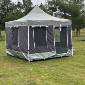 3x3 Gazebo Kamp Çadırı – Antrasit Gri – Erbil Branda