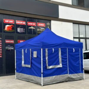 3x3 Gazebo Kamp Çadırı – Mavi – Erbil Branda