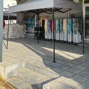 3×2 Gazebo Tente 40mm İskeletli – Katlanır Kamp Çardağı