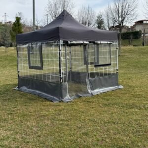 3x3 Gazebo Kış Bahçesi Sinekli Model – Yeni Nesil Kapı ve Pencere – Erbil Branda