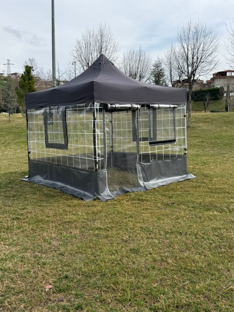 3x3 Gazebo Kış Bahçesi Sinekli Model – Yeni Nesil Kapı ve Pencere