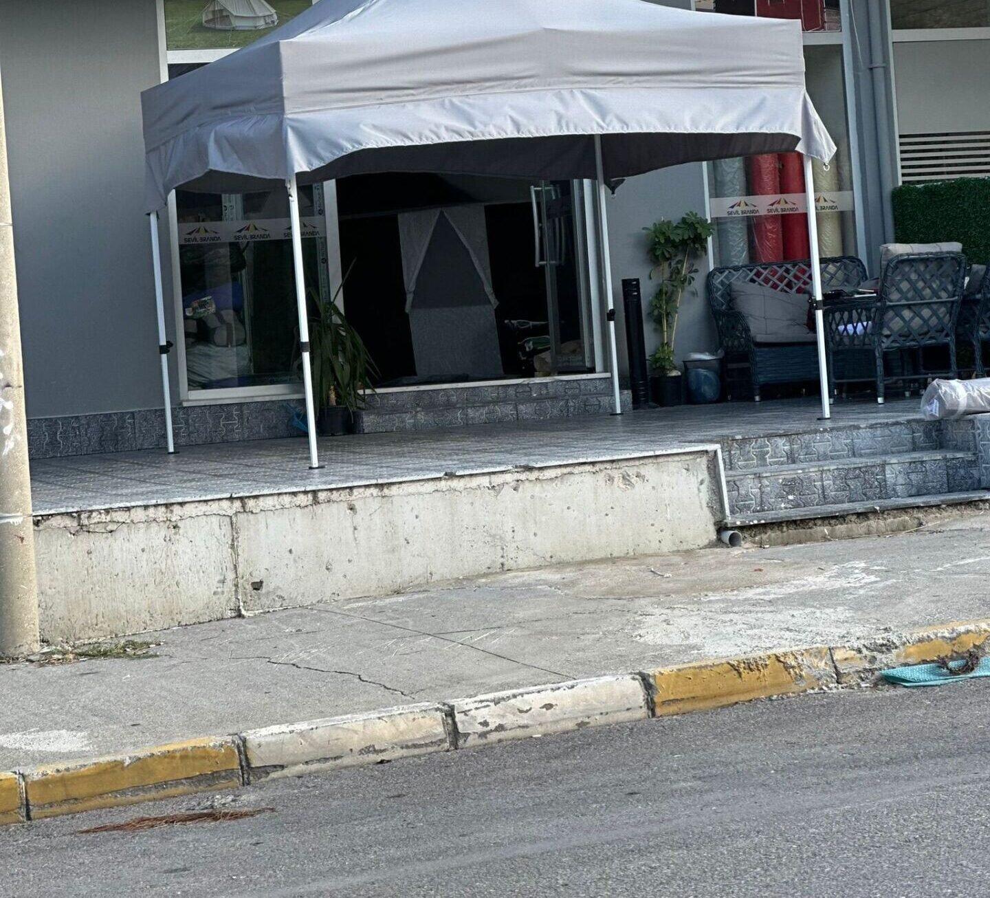 3×3 Gazebo Tente Uzun Saçaklı – Ekstra Gölgelik Model