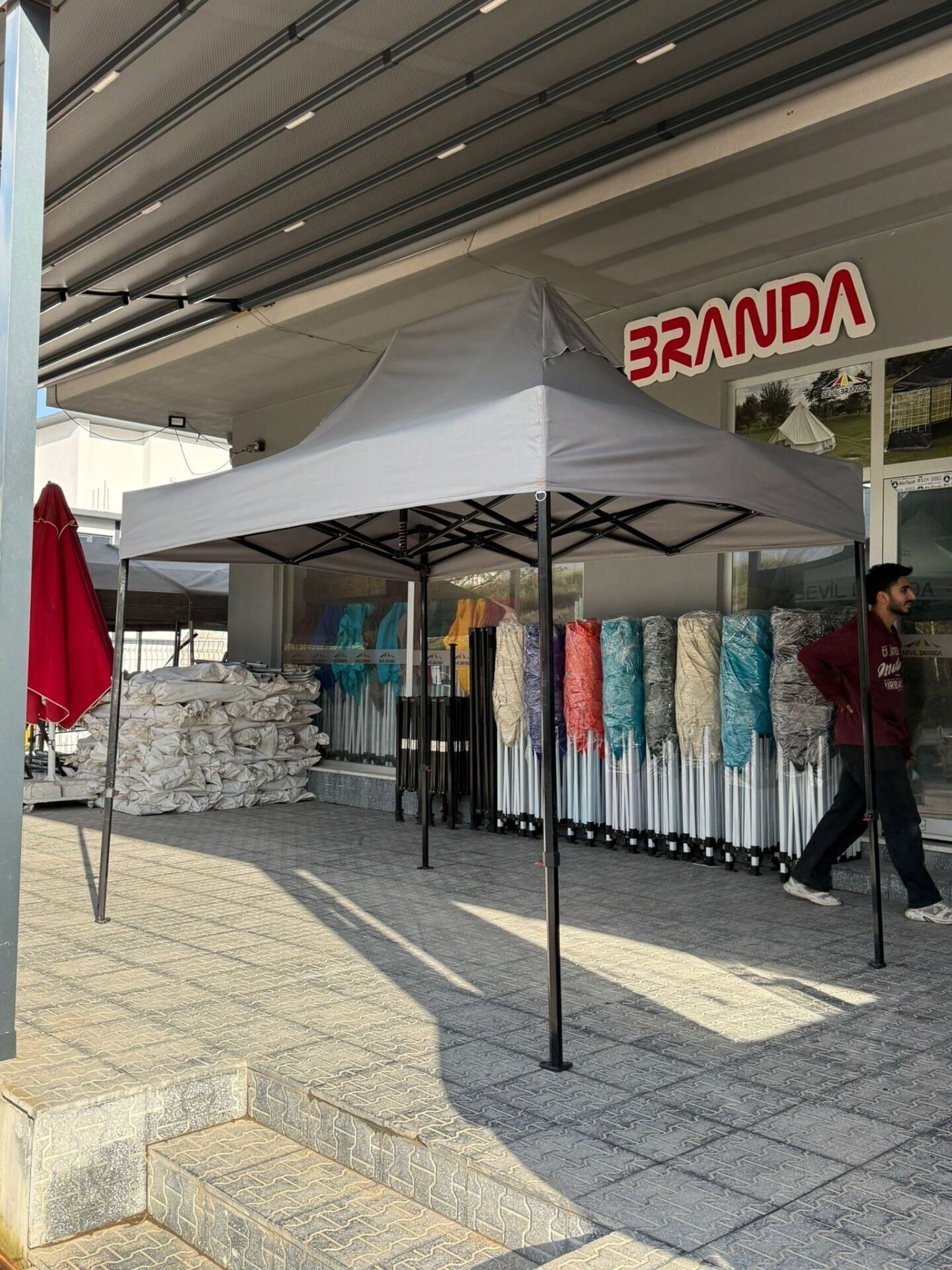 3x2 Gazebo Tente 40mm İskeletli – Katlanır Kamp Çardağı