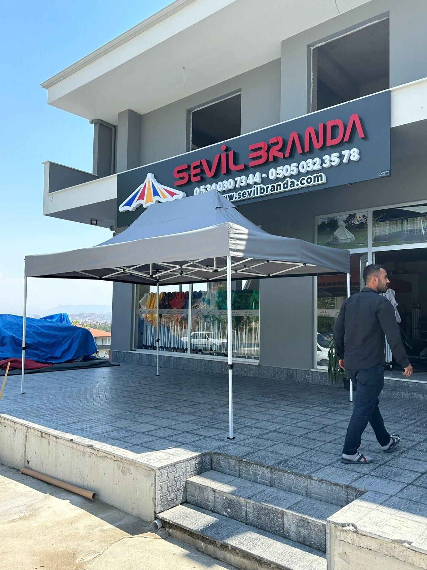 3x4,5 Gazebo Çardak – Orta Boy Katlanır Tente