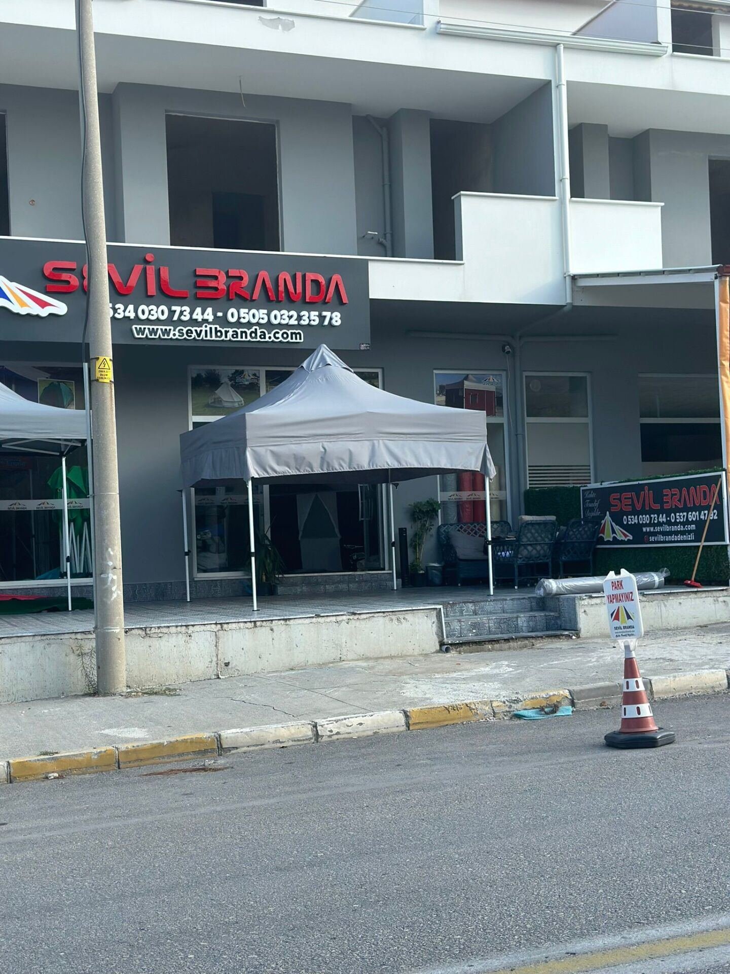 3x3 Gazebo Tente Uzun Saçaklı – Ekstra Gölgelik Model