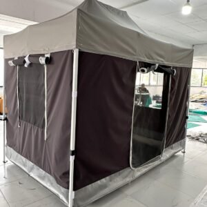 2x3 Gazebo Kamp Çadırı – Antrasit Gri – Erbil Branda