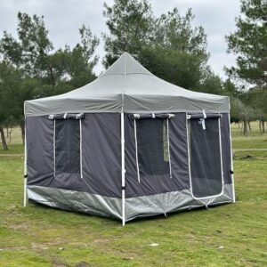 3x3 Sineklikli Gazebo Kamp Çadırı – Erbil Branda
